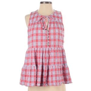 ANTHROPOLOGIE • Pilcro plaid Neve blouse tank